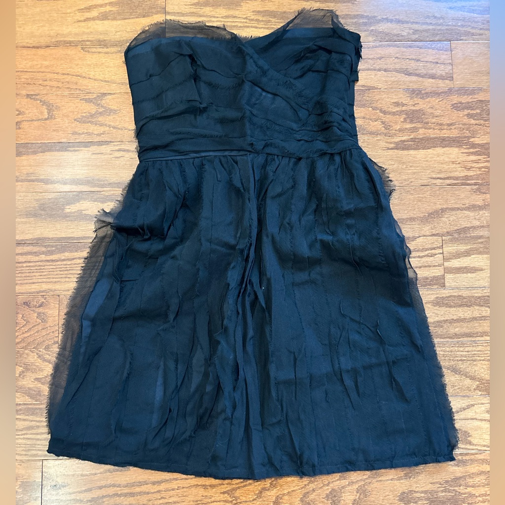 Diane Von Furstenberg Elegant Black Strapless Dress